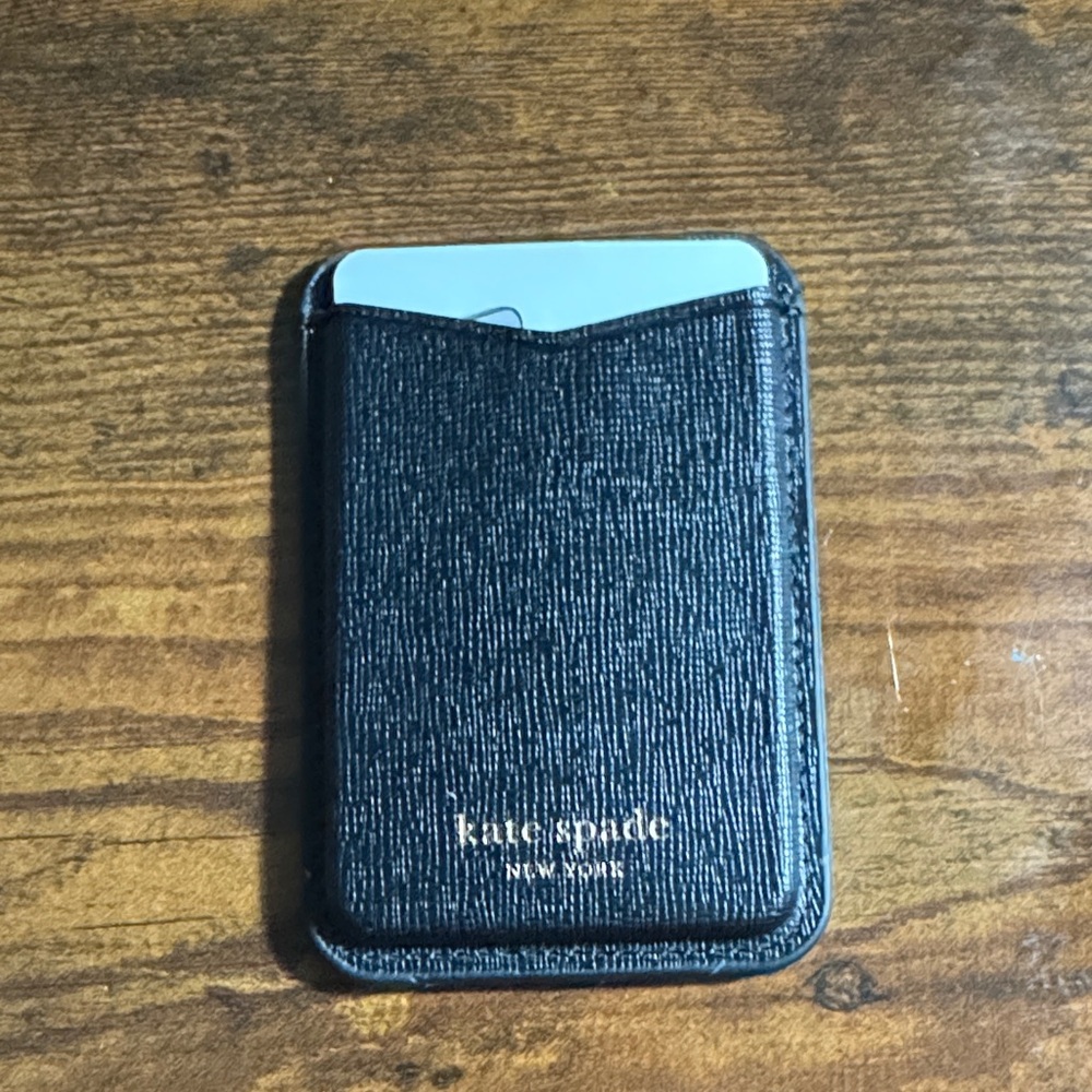 Kate Spade Black Card Holder for Phones NWOT MSRP $40